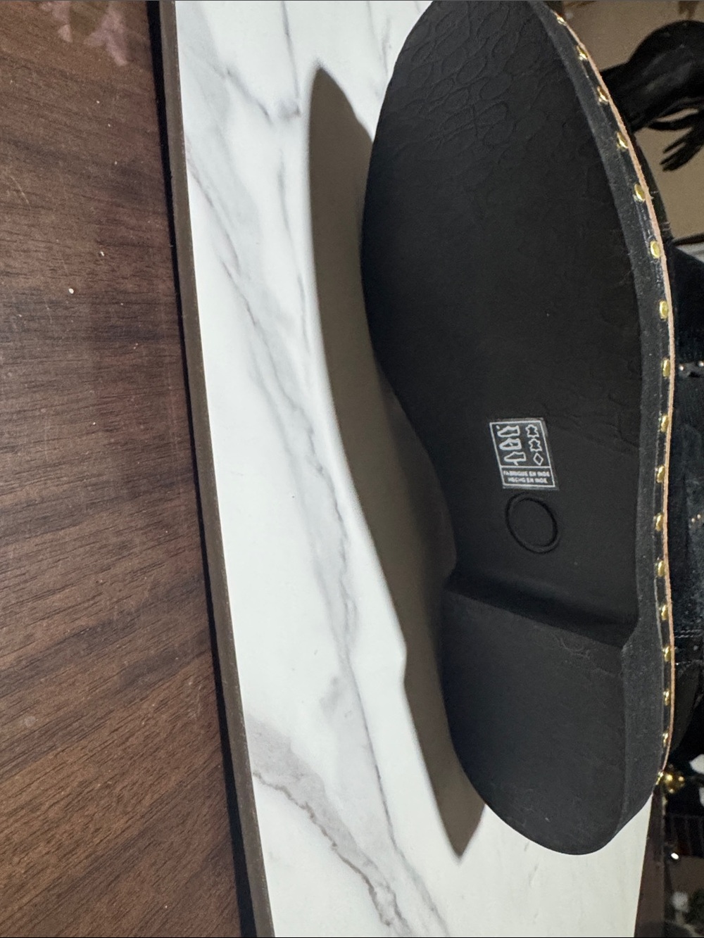 Free People Black Suede & Patent Toe Ankle Boots - Picture 4 of 6